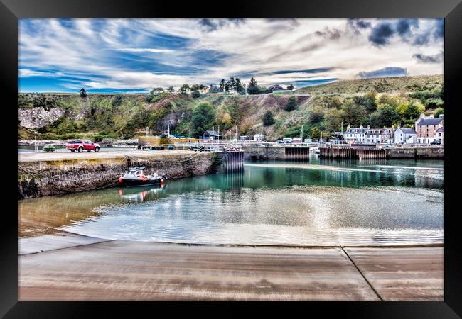Stonehaven Framed Print by Valerie Paterson