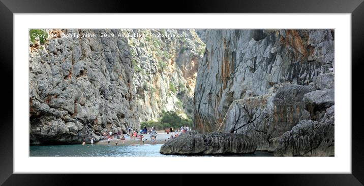 The Hidden Cove Framed Mounted Print by philip milner