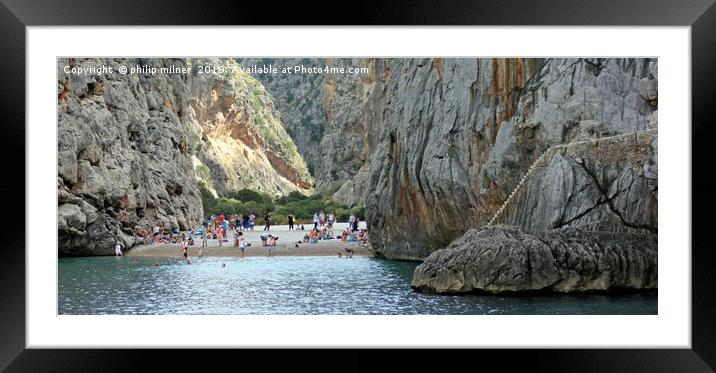 Hidden Cove Framed Mounted Print by philip milner
