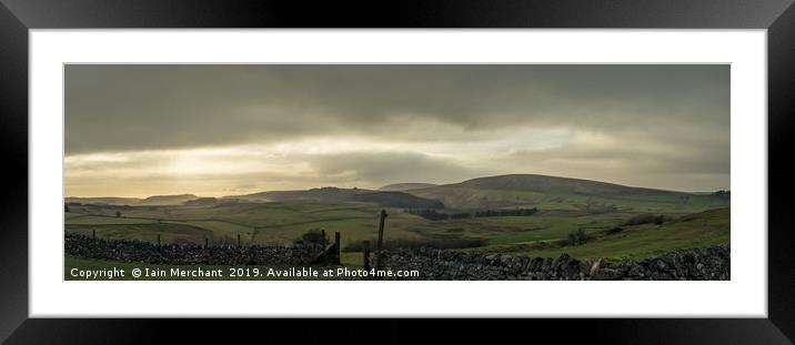 Painting the Peak District Framed Mounted Print by Iain Merchant