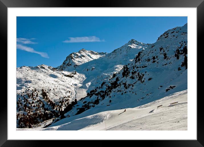 Serenity of the French Alps Framed Mounted Print by Andy Evans Photos