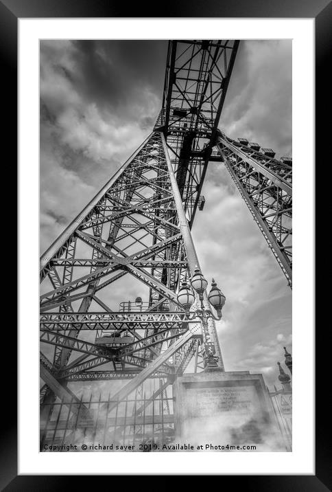 Teessides Industrial Crown Jewel Framed Mounted Print by richard sayer