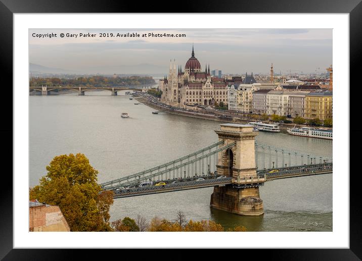 Hungarian Parliament, Budapest Framed Mounted Print by Gary Parker