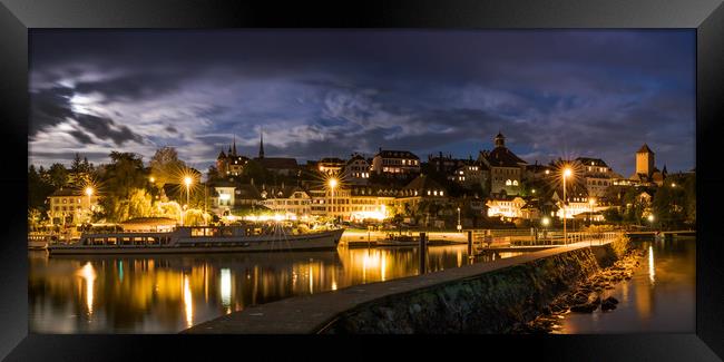 Murten By Night Framed Print by DiFigiano Photography