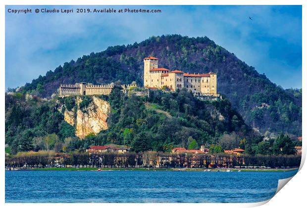 The Rock of Angera, Italy Print by Claudio Lepri