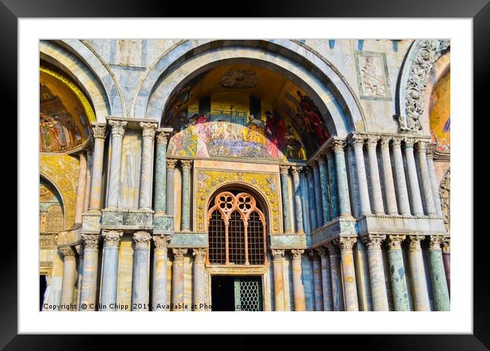 St Marks Basilica Framed Mounted Print by Colin Chipp