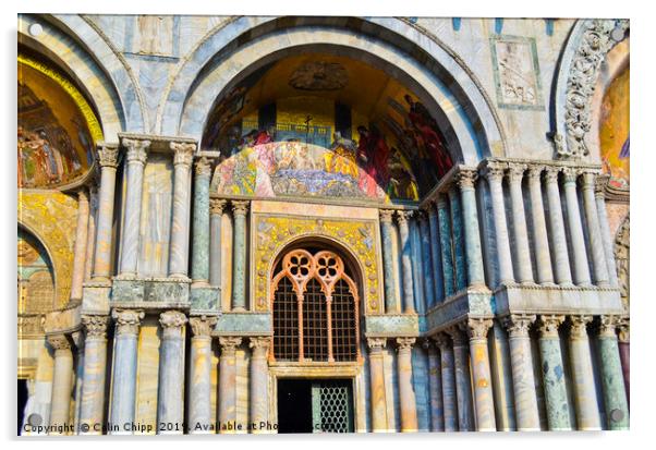 St Marks Basilica Acrylic by Colin Chipp