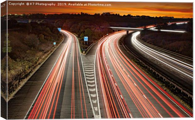 Motorway Madness Canvas Print by K7 Photography
