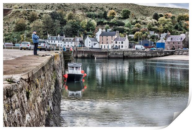 Stonehaven Print by Valerie Paterson