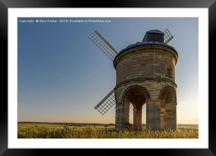Chesterton Windmill, at sunset Framed Mounted Print by Gary Parker