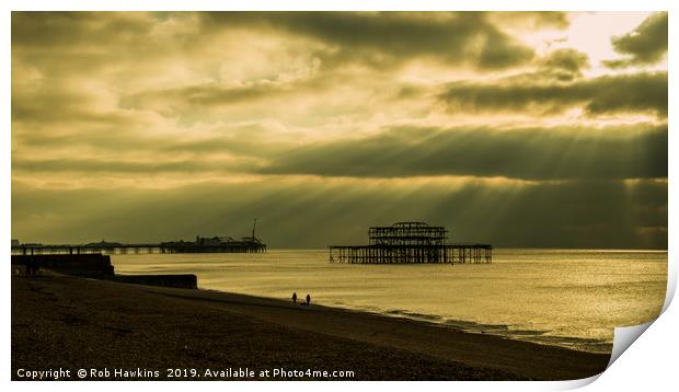 Brighton Rays  Print by Rob Hawkins