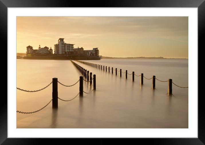 Knightstone Causeway Framed Mounted Print by David Neighbour