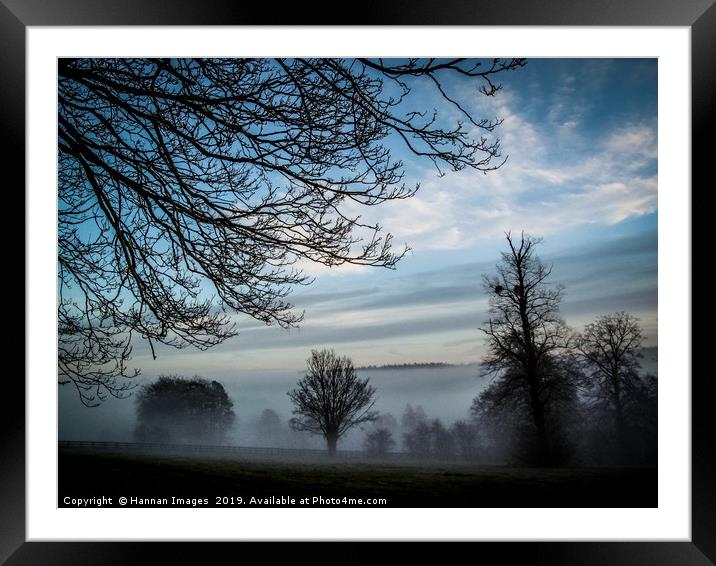 Morning Fog Framed Mounted Print by Hannan Images