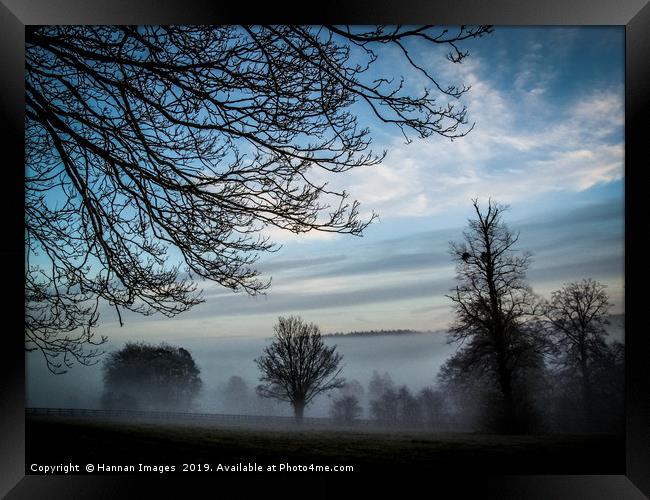 Morning Fog Framed Print by Hannan Images