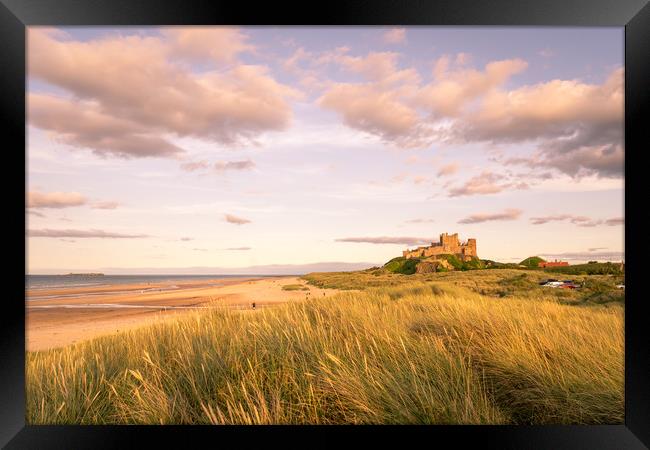 Bamburgh Castle Historic site Framed Print by Naylor's Photography