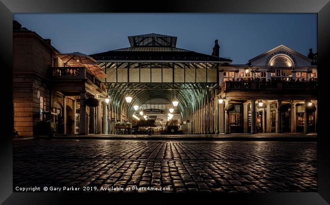 Covent Garden by night Framed Print by Gary Parker