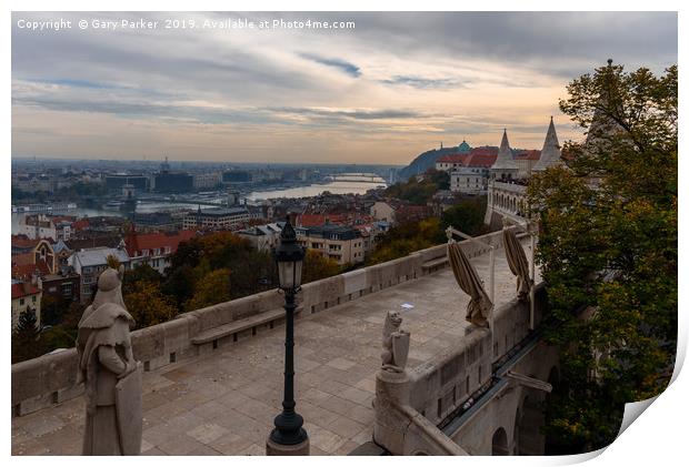 View of Budapest, from the Fisherman's Bastion Print by Gary Parker