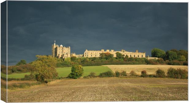 Bolsover Castle Under Stormy Skies  Canvas Print by Michael South Photography