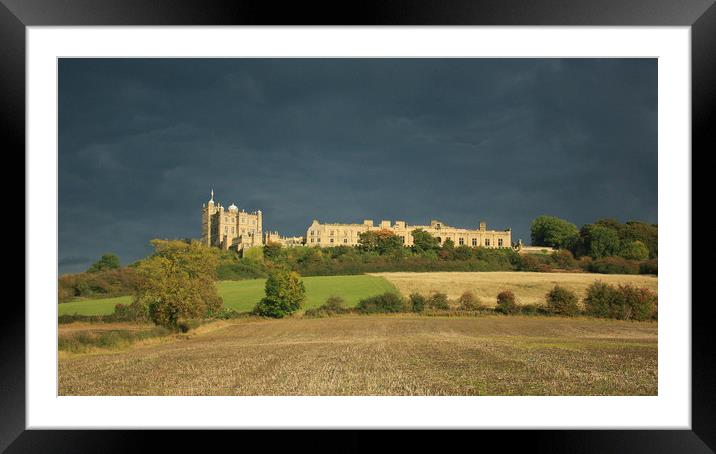 Bolsover Castle Under Stormy Skies  Framed Mounted Print by Michael South Photography