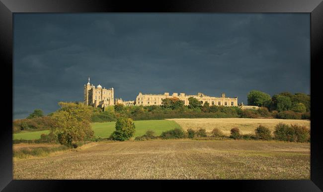 Bolsover Castle Under Stormy Skies  Framed Print by Michael South Photography