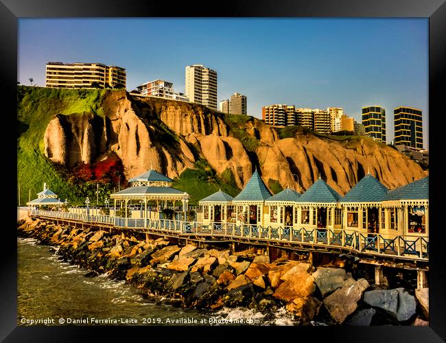 Lima Peru Coastal Scene Photo Framed Print by Daniel Ferreira-Leite