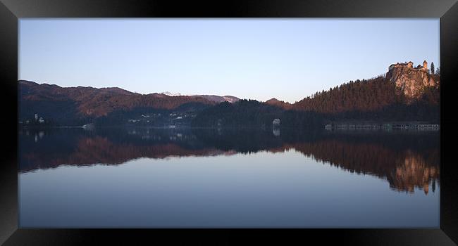 View across Lake Bled Framed Print by Ian Middleton