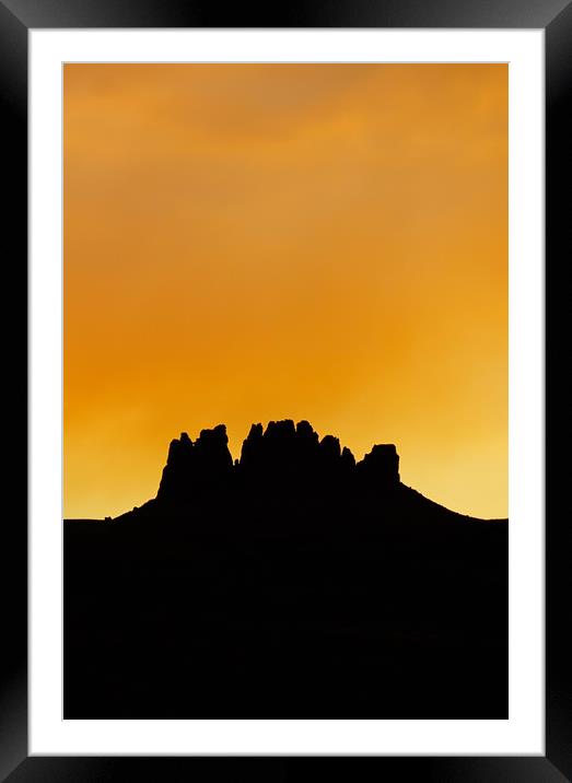 Almost Mexican Hat Framed Mounted Print by DiFigiano Photography