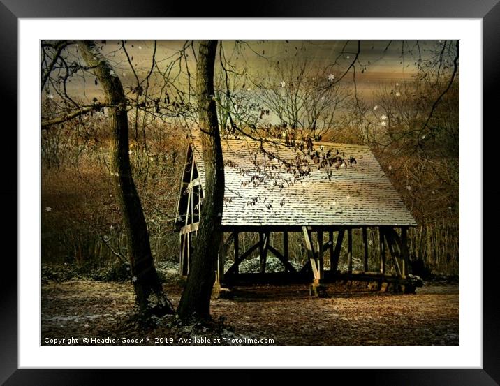 The Crux Barn Framed Mounted Print by Heather Goodwin