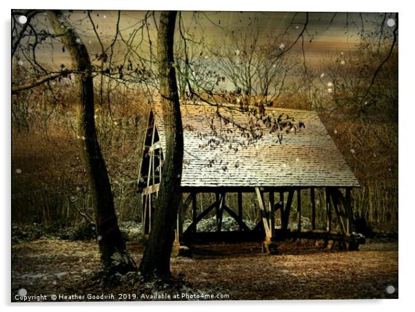 The Crux Barn Acrylic by Heather Goodwin