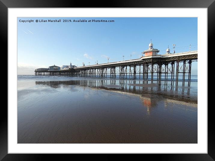 North Pier Blackpool Framed Mounted Print by Lilian Marshall