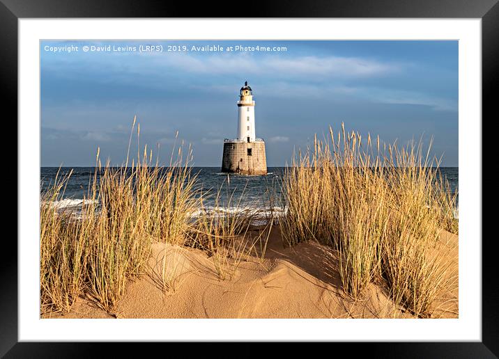 Rattray Lighthouse Framed Mounted Print by David Lewins (LRPS)