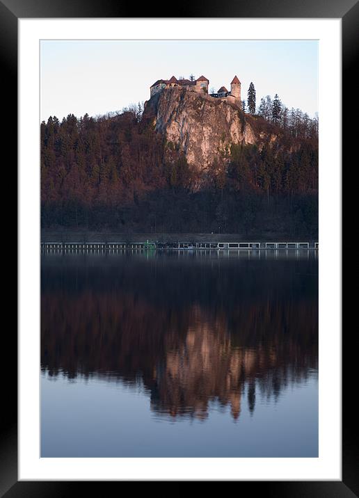 View across Lake Bled Framed Mounted Print by Ian Middleton