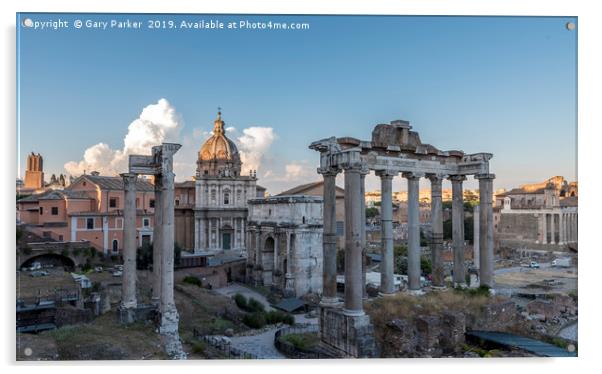 Roman ruins Acrylic by Gary Parker