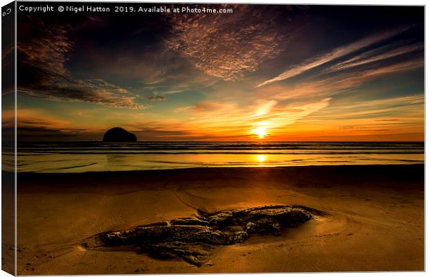 The Strand at Sunset Canvas Print by Nigel Hatton