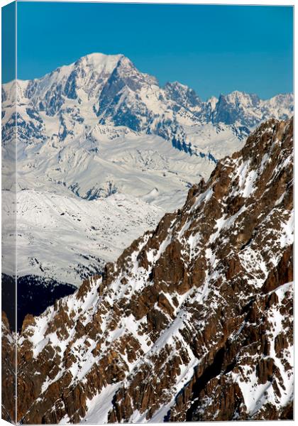 Majestic Mont Blanc Canvas Print by Andy Evans Photos