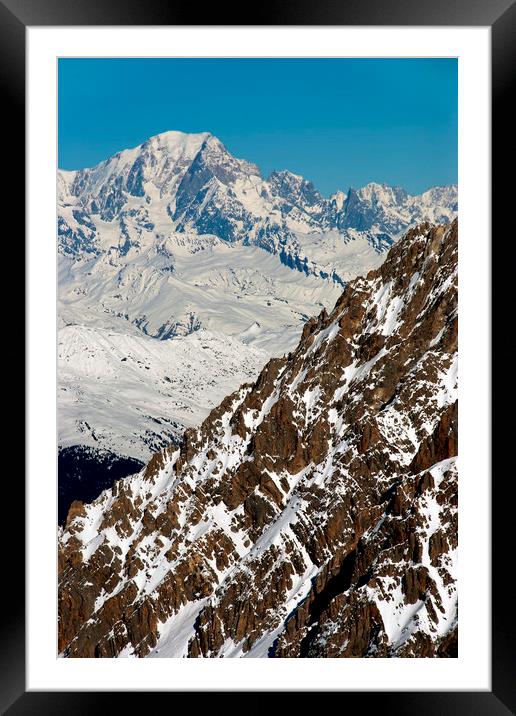 Majestic Mont Blanc Framed Mounted Print by Andy Evans Photos