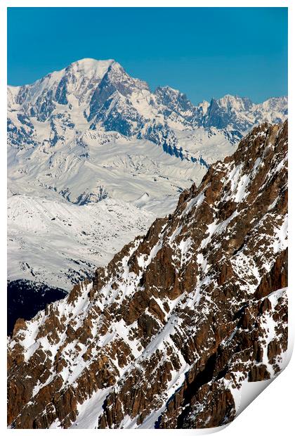 Majestic Mont Blanc Print by Andy Evans Photos