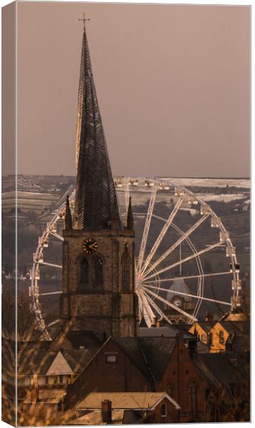The Crooked Spire and the Eye No2 Canvas Print by Michael South Photography