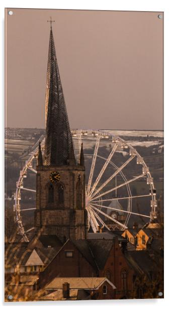 The Crooked Spire and the Eye No2 Acrylic by Michael South Photography