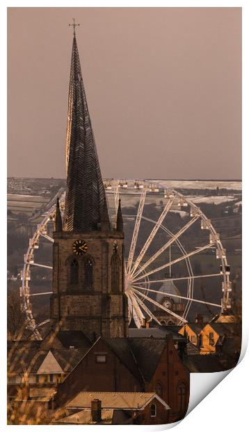 The Crooked Spire and the Eye No2 Print by Michael South Photography
