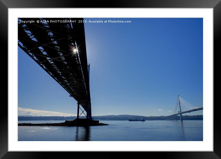 Queensferry Crossing, South Queensferry, Scotland. Framed Mounted Print by ALBA PHOTOGRAPHY