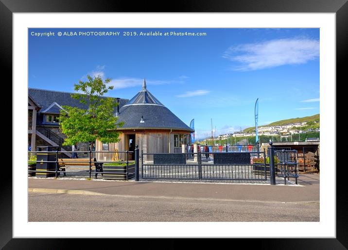 The Bakehouse & Crannog, Old Quay, Mallaig Framed Mounted Print by ALBA PHOTOGRAPHY