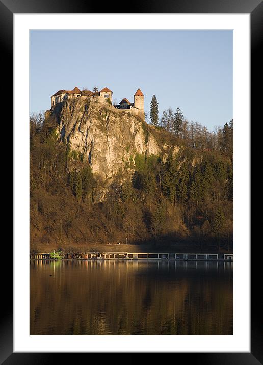View across Lake Bled Framed Mounted Print by Ian Middleton