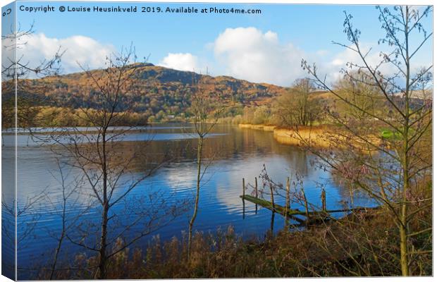 Grasmere in late autumn, Lake District National Pa Canvas Print by Louise Heusinkveld
