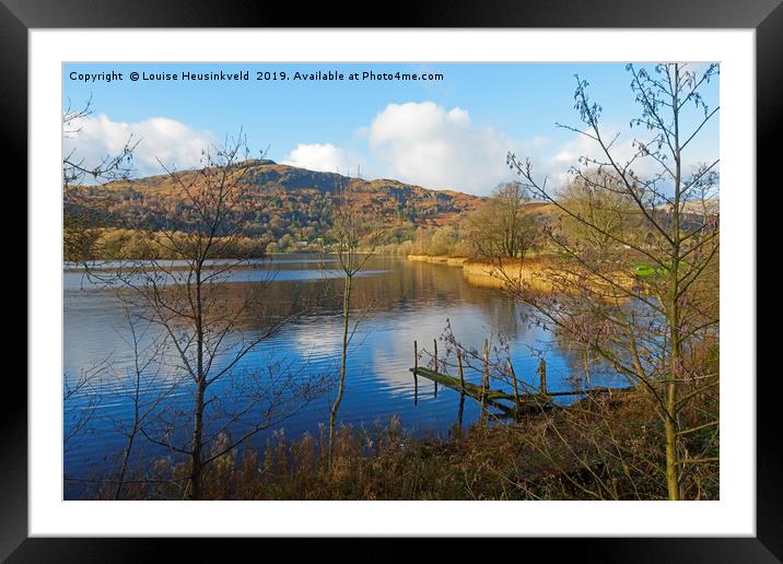 Grasmere in late autumn, Lake District National Pa Framed Mounted Print by Louise Heusinkveld