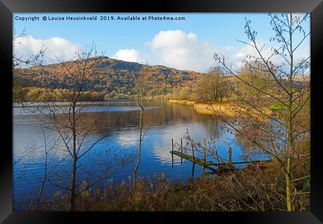 Grasmere in late autumn, Lake District National Pa Framed Print by Louise Heusinkveld