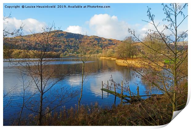 Grasmere in late autumn, Lake District National Pa Print by Louise Heusinkveld