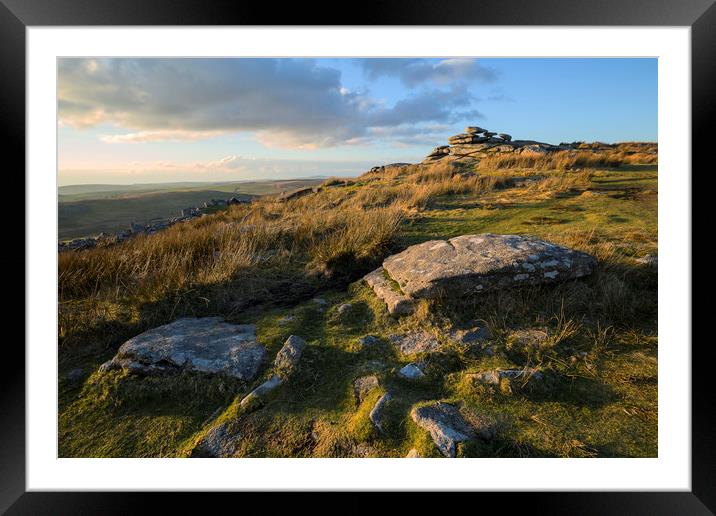 Stowes Hill Sunset Framed Mounted Print by CHRIS BARNARD