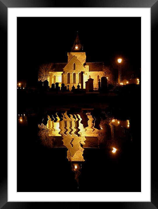 Relflection Framed Mounted Print by james sanderson