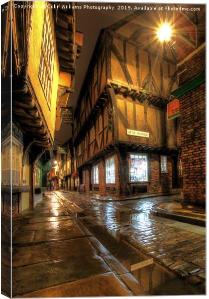 The Shambles At Night 5 Canvas Print by Colin Williams Photography